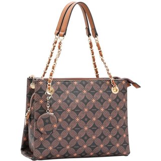Bolsa Feminina Chenson Monograma Contemporâneo 3485374 Café