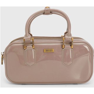 Bolsa Feminina Santa Lolla Verniz Médio Rosa