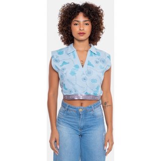 Camisa Polo Ecko Feminina Chave Azul