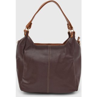 Bolsa SN Couros Áustria Marrom/Caramelo