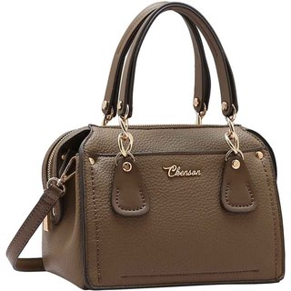 Bolsa Feminina Chenson Original Ferragem Chic Baú Natural 3485018