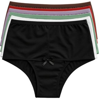 Kit 10 Calcinhas Cós Alto Reflexo Íntimo Cintura Reforçada Maternidade Segura Barriga