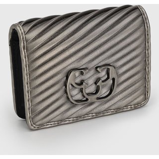 Carteira Feminina Capodarte Texturizada Pewter