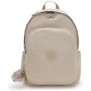 Mochila Kipling Delia Sign Beige Emb
