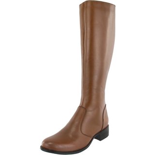 Bota Couro liza Montaria Cano longo Basica Lançamento Agnes Veronez Conhaque