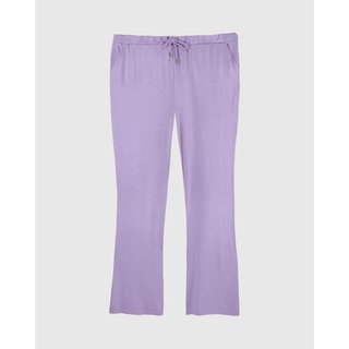 Calça Básica Feminina Plus Size Wide Leg Moletinho De Viscose