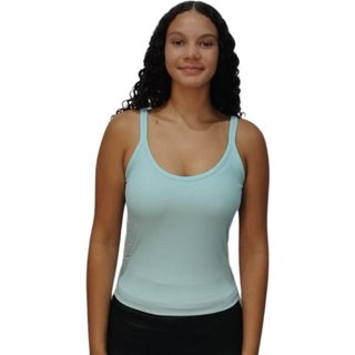 Blusa Básica Feminina Canelada Alça Lez A Lez