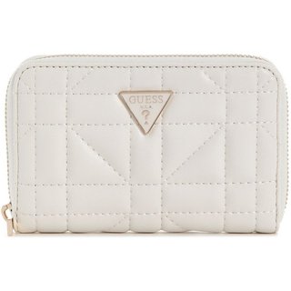 Carteira Guess Edita Média com Zíper Off White