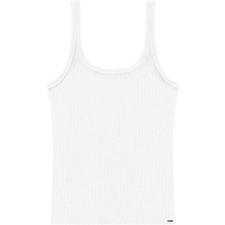 Blusa Alcinha Canelada Básica Feminina Lunender 00469 Offwhite