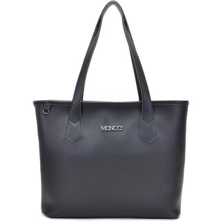 Bolsa feminina Moncci Saco Fechamento De Zíper Preta