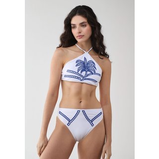 Conjunto Biquíni Feminino FARM Coqueiro Richilieu Branco