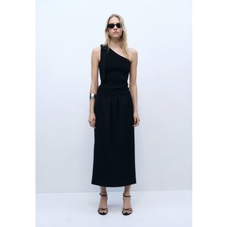 Regata Mango Ajustada Laço Preta