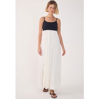 Vestido Dress To Longo Recorte Branco