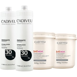 Kit Cadiveu Professional Extra Oxidante 30v e Extra Buriti Mechas (4 produtos)