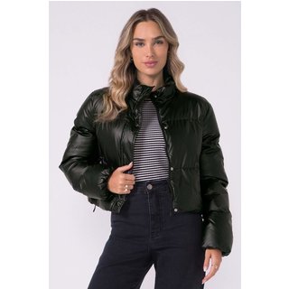 Jaqueta Feminina Puffer Com Regulagem Marialícia Preto