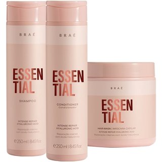 Kit Braé Essential Hair Repair Tratamento (3 produtos)