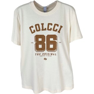 Camiseta Feminina Manga Curta Com Estampa Colcci Bege Affogato
