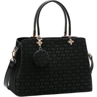 Bolsa Feminina Chenson Relevo Monograma Mão 3485431 Preto
