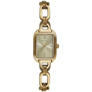 Relógio Feminino Seculus Dourado Pulseira em Corrente Seculus