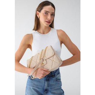 Bolsa Feminina Maria Milão Transversal Spike Palha