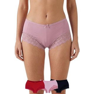 Kit 3 Calcinhas Queridinha Microfibra Premium com Renda Concept Lingerie Multicolorido