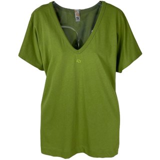Camiseta Feminina Gola V Colcci Verde Yuca