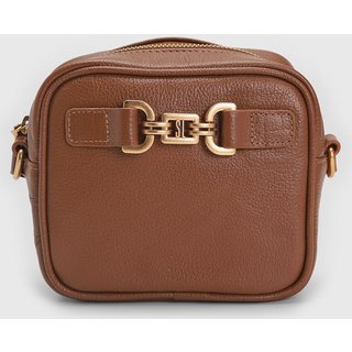 Bolsa Tiracolo Santa Lolla Fivela Marrom