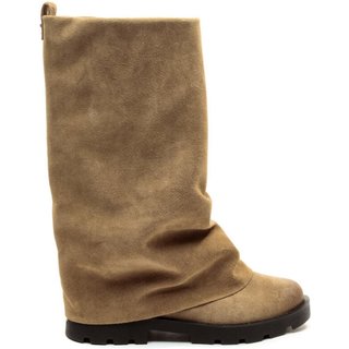 Bota Couro Marrom Cano Médio Cecconello 2622002-2