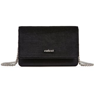 Bolsa Crossbody Colcci Veludo In24 Preto Feminino