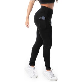 Calça Feminina Legging Bolsinho Click By Click Preto