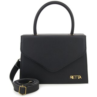 Bolsa feminina Retta Lisa Mão e Transversal Preta