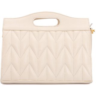 Bolsa de Couro Griffazzi Ombro Off White