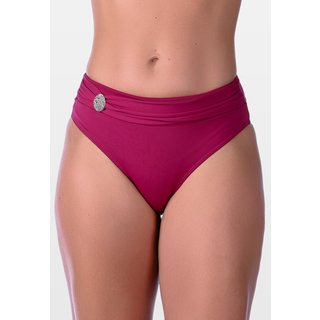 Calcinha Summer Soul Com Faixa e Fivela Cintura Baixa Vermelho