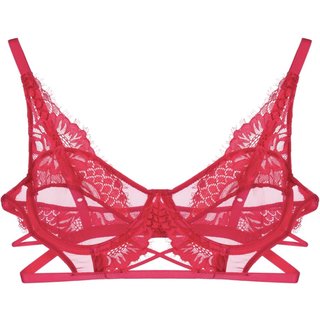 Sutiã Aro Sem Bojo Renda Luiza JOGE Aro Vermelho