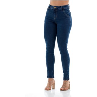 Calça Jeans Feminina Arauto Cropped Lila Azul