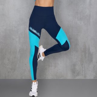 Calça Legging Recortes Contrastantes e Silk FT1038CA