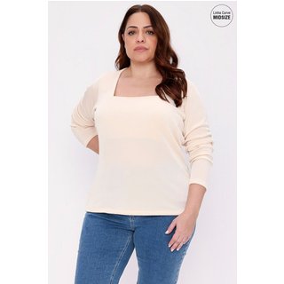 MANGA LONGA SATIN MAIS GATA CREAM Gatabakana