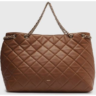 Bolsa Tiracolo Feminina Arezzo Tote Matelassê Caramelo