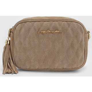 Bolsa Pequena Luiza Barcelos Matelassada Bege