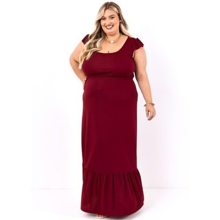 Vestido Em Malha Bordô Marguerite