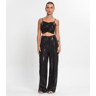 Calça De Paetê Feminina Endless Preto