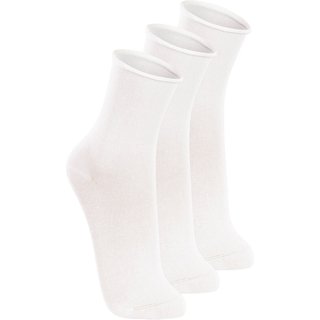 Kit com 3 Meias sem Punho Cano Médio Lupo 4421-001 Branco