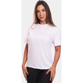 Camiseta Feminina Dry Fit Básica Lisa Proteção Solar UV Térmica Blusa Academia Esporte Camisa