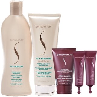 Senscience Silk Moisture Duo Home Care Renewal Mask 150ml e CPR Tratamento Reconstrutor 2x25ml