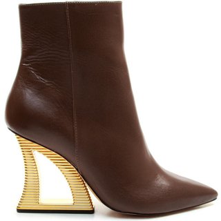 Bota Couro Marrom Cano Curto Cecconello 2443001-12