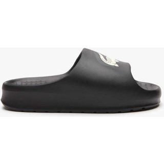 Chinelo feminino Lacoste Croco 2.0 Evo em material sintético Preto