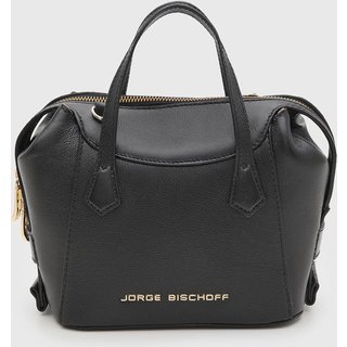 Bolsa Feminina Jorge Bischoff Média Preta