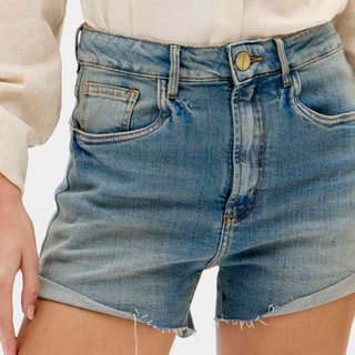 Short Jeans Easy Lança Perfume Hot Pants Ve26 Azul Feminino