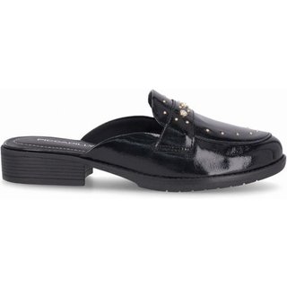 Mule Leci Salto Baixo Preto