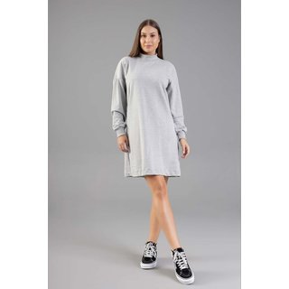 Vestido Manga Longa em Moletom para Adultos Just Basic Cinza